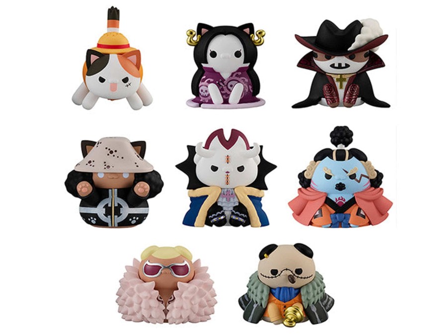 Best Limit Break Collectables One Piece Mega Cat Project Nyan Piece Nyan! Luffy & The Seven Warlords Of The Sea Ver. Box Of 8 Random Figures *Pre-Order*