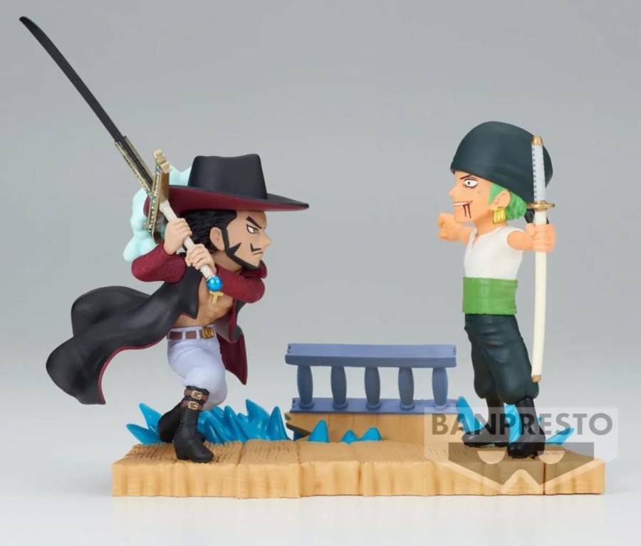 Online Limit Break Collectables One Piece World Collectable Figure Log Stories Roronoa Zoro Vs. Dracule Mihawk